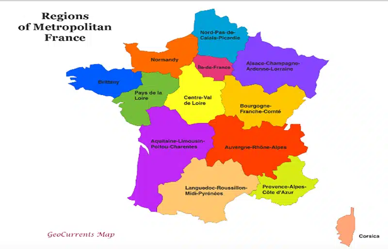 Regions Of Metropolitan France 2